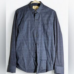 WRK Blue Houndstooth Button-Up Shirt
